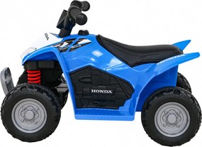 Ramiz Štvorkolka Honda 250X TRX na batérie modrá + klaksón + LED + ekokoža