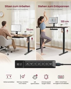 Elektrický pracovný stôl LSD148KD02