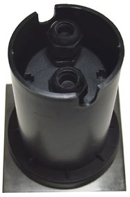 Vonkajšie nájazdové svietidlo 1xGU10/35W/230V IP44 matný chróm