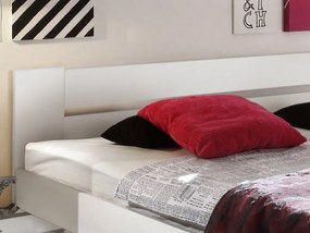 Posteľ s nočnými stolíkmi Stefan 140x200 cm, celobiela