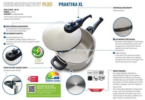 Elo 99266 Tlakový hrniec s parným košom PraktikaXL 6 l