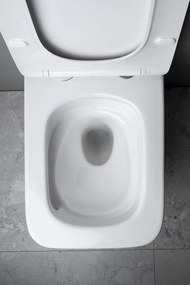 Sapho Sapho, PORTO závesná WC misa, Vortex Rimless, 36x52cm, biela, PZ102V