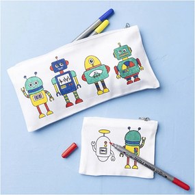 Kreatívna sada Mini Craft Kit Textile Colouring Robot