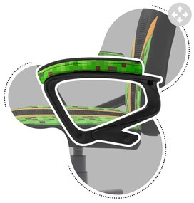 Huzaro Detské herné kreslo Ranger 1.0 - pixel