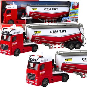 LEAN Toys Cisterna s cementom – funkcia nalievania vody, svetlá a zvuky