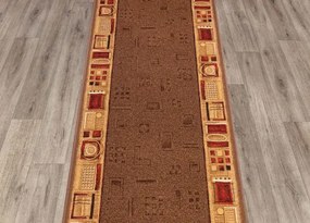 Koberce Breno Behúň JENA 44, šíře role 67 cm, hnedá, viacfarebná