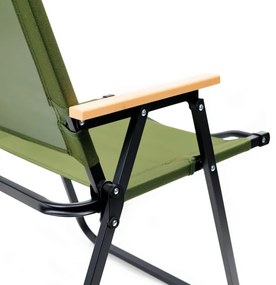 Skladacia kempingová stolička zelená