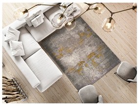 Sivý koberec Universal Mesina Mustard, 80 x 150 cm