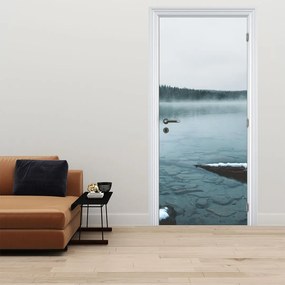 Fototapeta na dvere - Ľadové severské jazero (95x205cm)