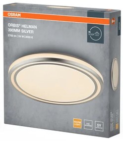 Osram - LED stropné svietidlo ORBIS HELMAN LED/24W/230V pr. 39 cm strieborné