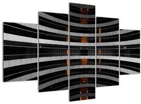 Abstraktný obraz - budova (150x105 cm)