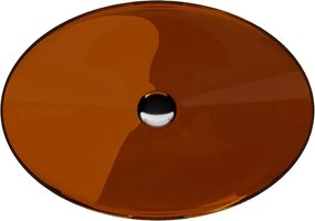 Besco Umývadlo na dosku zo syntetickej živice Anya 50x35 cm Earth Rust s výpusťou Click-Clack BESCO-Typ výpuste: Click-Clack bez prepadu, chróm