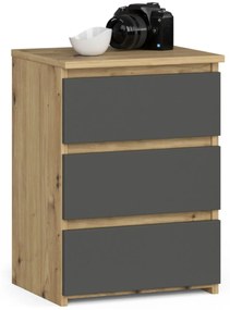 Komoda CL3 40 cm dub artisan/grafitovo šedá