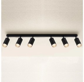 Brilagi - Kúpeľňové bodové svietidlo SELE 6xGU10/30W/230V IP44 čierna BG1655