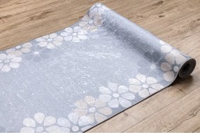 Protišmykový behúň LOTUS CLOVER 60960 sivý - hotový rozmer