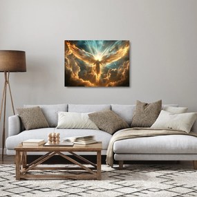 Sklenený obraz - Anjelská mytológia (70x50 cm)