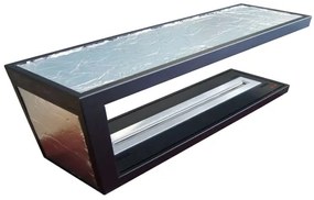 InFire - Rohový BIO krb 100x50 cm 3kW obojstranný