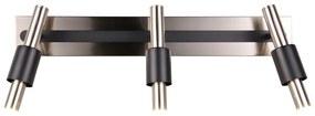 Čierne/v striebornej farbe LED bodové svietidlo 20,5x63 cm Ikaris – Trio Select