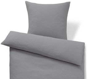 Mušelínová posteľná bielizeň, sivá, štandardná veľkosť