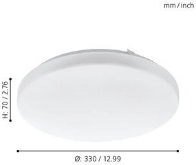 Eglo 97872 - LED Stropné svietidlo FRANIA LED/14,6W/230V