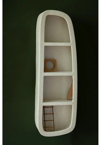 Krémová poschodová polica 38 cm Veda – Dutchbone