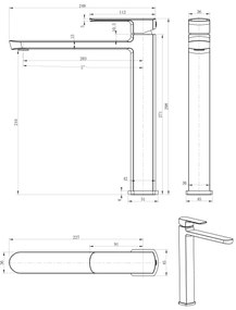 Sapho - Umývadlová batéria MIXONA 29,8 cm lesklý chróm