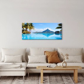 Obraz - Bora-Bora, Francúzska Polynézia (120x50 cm)