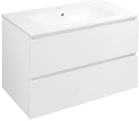 Sapho Sapho, EZARA umývadlová skrinka 79,8x52x46cm, biela lesk, EZ801-3030