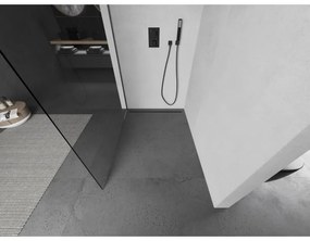 Mexen Kioto, sprchová zásteny typ Walk-In 75 x 200 cm, 8mm číre sklo, grafitový profil, 800-075-101-66-00
