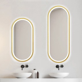 Zrkadlo Zeta Gold LED Rozmer zrkadla: 60 x 130 cm