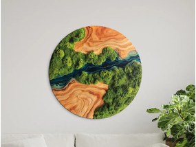 drevko |  Tlačený machový obraz Vyváženosť (imitácia)  45 x 45 cm