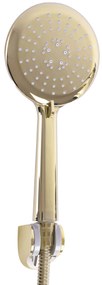 Rea Bloom, sprchová batéria s bodovou ručnou sprchovou sadou, čierna-zlatá, REA-B9938