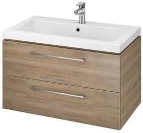 Kúpeľňová skrinka s umývadlom Cersanit LARA 79,4x46x44,7 cm orech mat S801-154-DSM