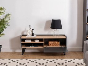 Príručný stolík Tilata (dub zafírový + antracit) . Vlastná spoľahlivá doprava až k Vám domov. 1095267