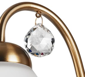 Nástenná lampa MIRANDA 1xE27/60W/230V zlatá