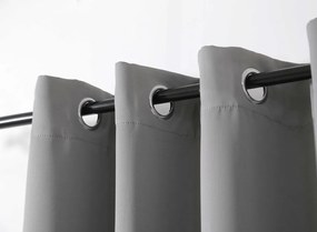 Svetlosivý záves OXFORD 140x270 cm Zavesenie: Riasiaca páska