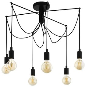 Eglo 98679 - Luster na lanku MUSARA 6xE27/60W/230V pavúk 98679