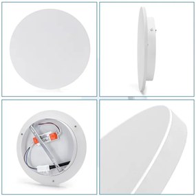 Aigostar - LED Nástenné svietidlo LED/12W/230V 3000K 25 cm biela