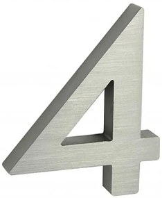 VÝPREDAJ Domové čísla RICHTER 3D (HLINÍK) - číslo 8, 8, Richter strieborný