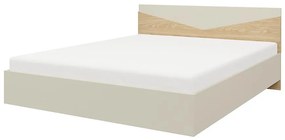 Posteľ 160 Aston 8 Sivá béžová/Olejovaný dub