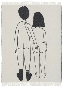 helen b Vlnený prehoz Naked couple back 130 x 170 cm