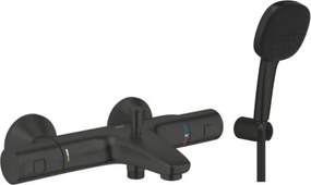 Vaňová batéria Grohe so sprchovým setom 150 mm matná čierna GBAL5