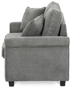 Dvojmiestna pohovka ASB-4170 GREY2, manžestr, sivá