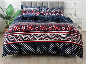 XPOSE® Predĺžené mikroplyšové obliečky TORM Exclusive - tmavo modré