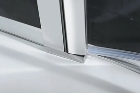 Polysan Polysan, ZOOM LINE štvrťkruhová sprchová zástena 900x900mm, číre sklo, ľavá, ZL2615L