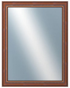 DANTIK - Zrkadlo v rámu, rozmer s rámom 70x90 cm z lišty ANGLIE hnedá (561)