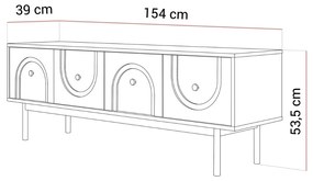 TV STOLÍK THERESE KAŠMÍR 154 cm