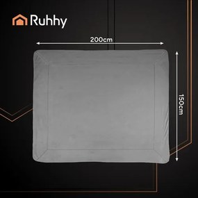 Ruhhy 26292 Obojstranná deka s baránkom 150 x 200 cm, tmavosivá