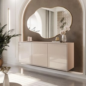 ZÁVESNÁ KOMODA ALWIN KAŠMÍR VYSOKÝ LESK 154 cm