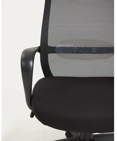 Čierna kancelárska stolička Melva – Kave Home